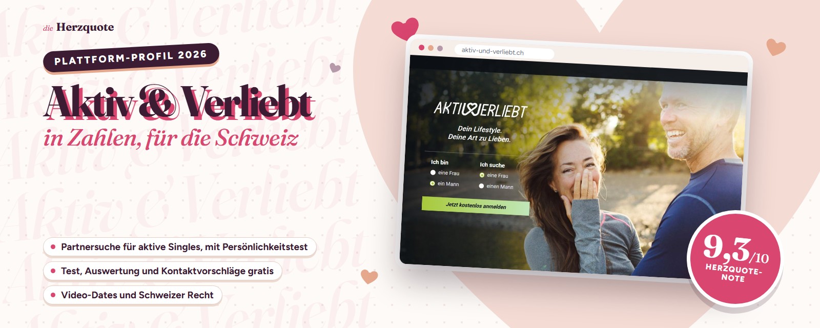 Aktiv & Verliebt in Zahlen, Plattform-Profil 2026 von Herzquote